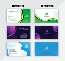 Clean style modern business card template design or visiting card design vector