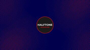 Abstract halftone background with red and navy color vector