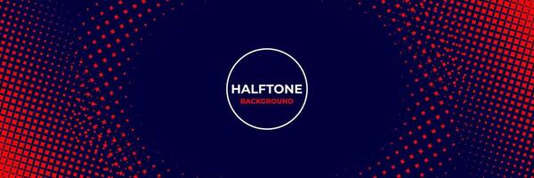Abstract halftone background with red and navy color vector