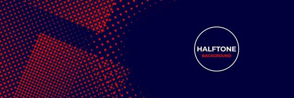 Abstract halftone background with red and navy color vector