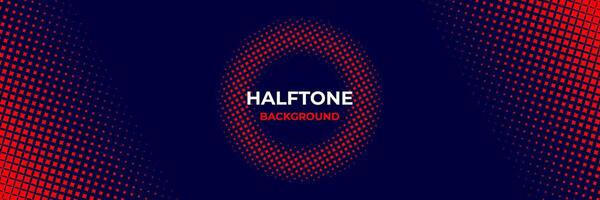 Abstract halftone background with red and navy color vector