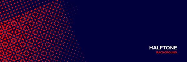 Abstract halftone background with red and navy color vector
