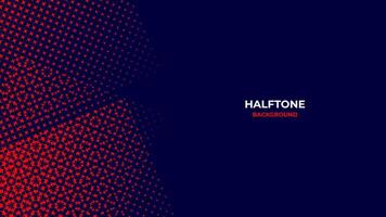 Abstract halftone background with red and navy color vector