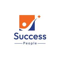 Abstract logo template design of person reaching for the stars with a creative idea.Logo for business, community, success and dreams. vector