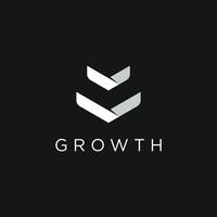 Creative and unique abstract logo template design with geometry isolated background.Logo for business , company , initial and studio. vector