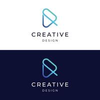Creative and unique abstract logo template design with geometry isolated background.Logo for business , company , initial and studio. vector