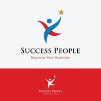 Abstract logo template design of person reaching for the stars with a creative idea.Logo for business, community, success and dreams. vector