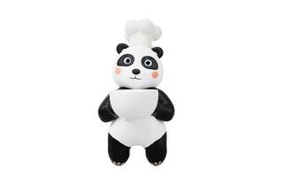 Panda chef with cartoon style, 3d rendering. photo