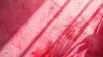 Abstract pink gradient studio background for product presentation. Empty room with window shadows. Room with copy space. Generated by artificial intelligence photo