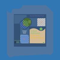 This is social media post design. It can be used also in social ad. vector
