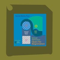 This is social media post design. It can be used also in social ad. vector