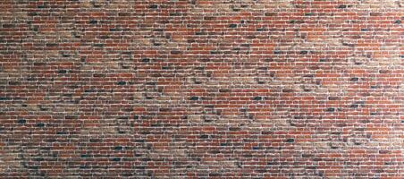 Old red brick wall grunge texture, red brick wall pattern background, 3d render photo