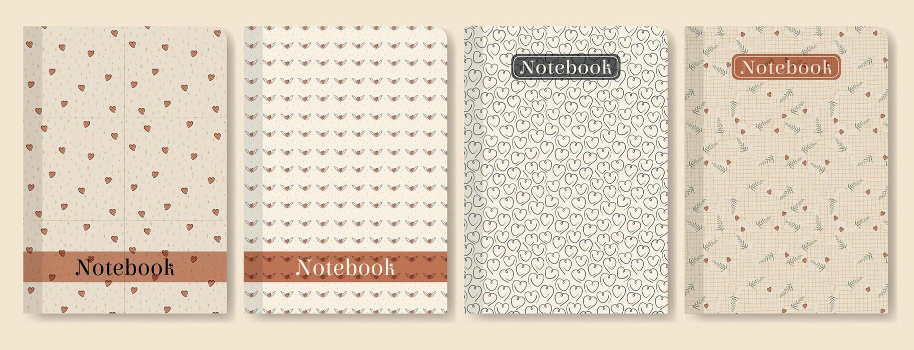 Cute Notebook Cover Vector Art, Icons, and Graphics for Free Download