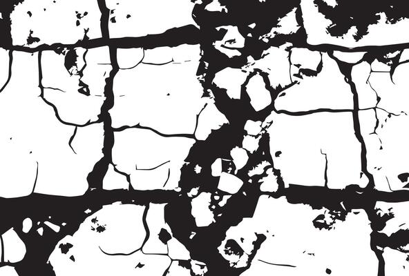 Black and white cement cracked grunge background texture
