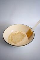 the process of making galette pie with mulberry photo