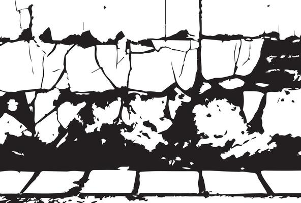 Black and white cement cracked grunge background texture