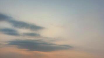 Panoramic sunset cloud Sky with colorful clouds. Without any birds. Natural Cloudscape. photo