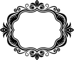 Vintage ornament frame, decorative border frames, retro style isolated icons design illustration vector