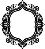 Vintage ornament frame, decorative border frames, retro style isolated icons design illustration vector
