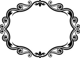decorative border frames, retro style isolated icons design illustration vector