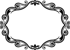 Vintage ornament frame, decorative border frames, retro style isolated icons 6 vector