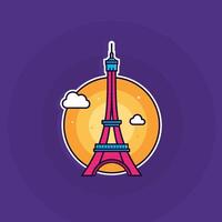 ancient Eiffel Tower designs and illustrations vector