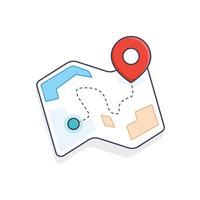 location map in the form of designs and illustrations vector