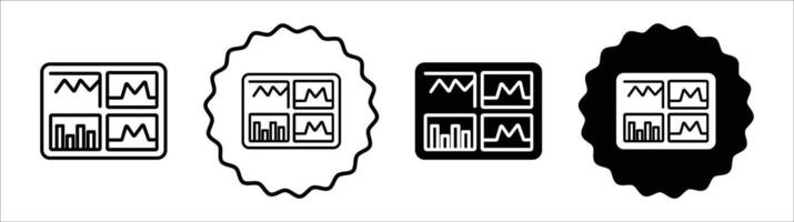 Admin panel icon set collection. Admin panel Outline flat Icon. vector