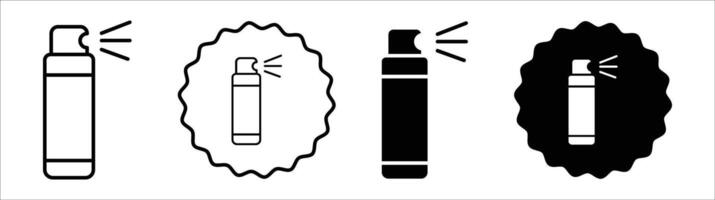 Air freshener icon set collection. Air freshener Outline flat Icon. vector