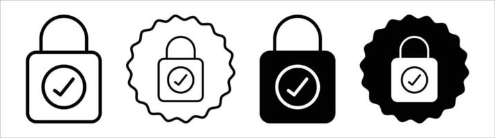 Compliance icon set collection. Compliance Outline flat Icon. vector