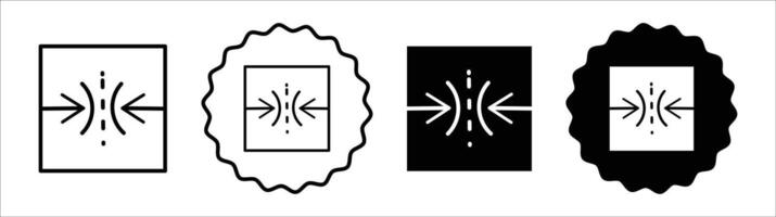 Elastic icon set collection. Elastic Outline flat Icon. vector