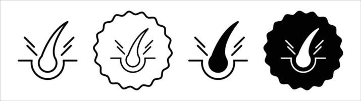 Epilation icon set collection for web vector