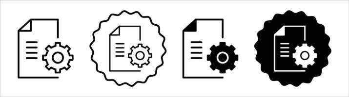 General Terms icon set collection. General Terms Outline flat Icon. vector