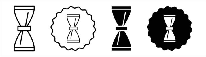 Jigger icon set collection. Jigger Outline flat Icon. vector