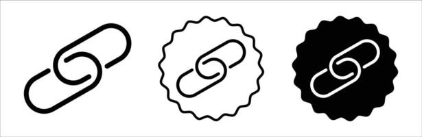 Link icon set collection. Link Outline flat Icon. vector