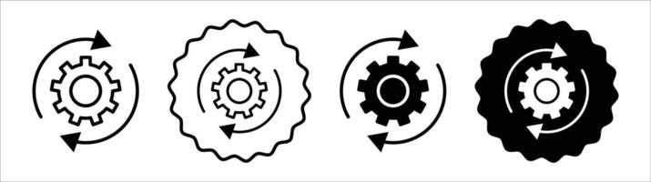 Recovery icon set collection for web vector