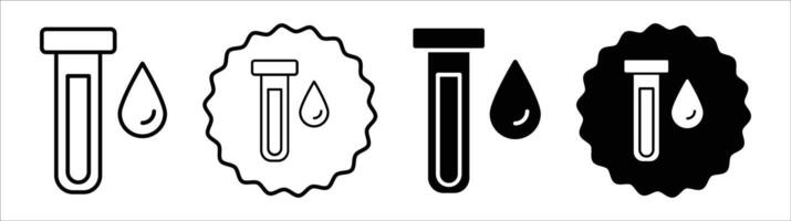 Sample icon set collection. Sample Outline flat Icon. vector