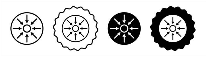 Specific icon set collection. Specific Outline flat Icon. vector