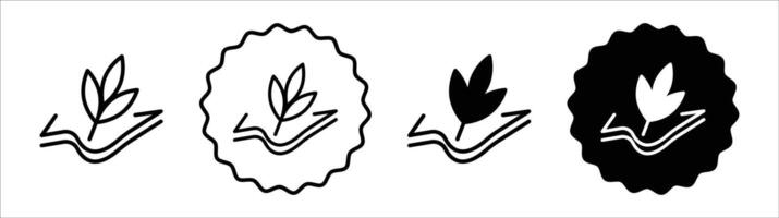Soft fabric icon set collection. Soft fabric Outline flat Icon. vector