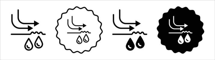 Wrinkle smoothing icon set collection. Wrinkle smoothing Outline flat Icon. vector