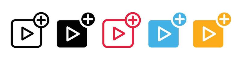 File Attachment Button Icon for Online Media and Broadcasts vector