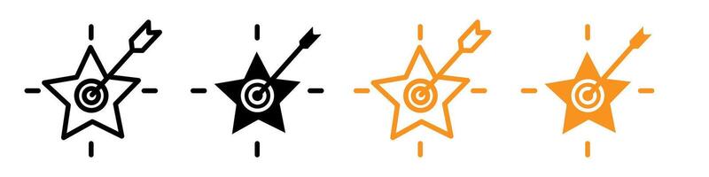 Aptitude icon logo set vector