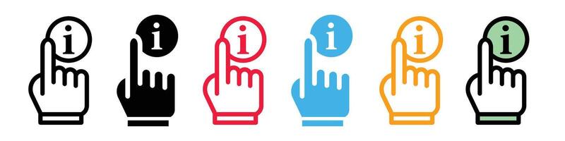 Information Assistance and FAQ Help Button Icon vector