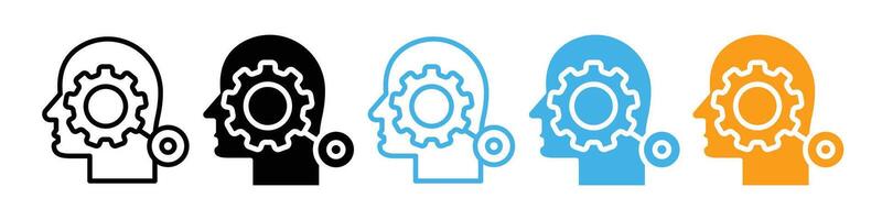 Creative Thought Interpretation Icon for Ideas and Innovation vector