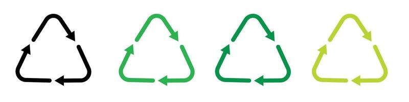 Recycle icon showing recycling arrows and green initiatives, perfect for environmental projects and waste management vector