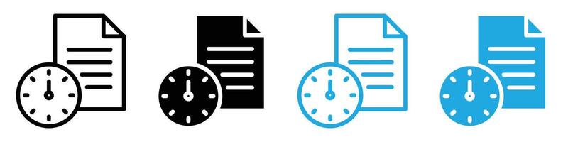 Time management icon depicting scheduling and productivity, perfect for time management tools, business planning, and personal organization vector