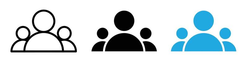 Team icon featuring collaborative efforts and group work, ideal for organizational development and teamwork activities vector