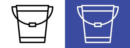 Bucket Icon Highlighting Versatile and Essential Household Tool vector