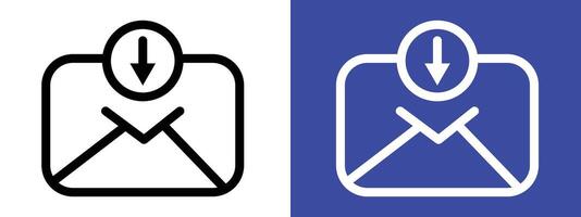 Email Inbox Icon Ideal for Communication and Office Themes vector