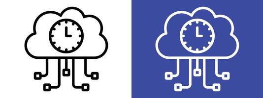 Reliable Server Uptime Icon Promote IT Service Reliability vector